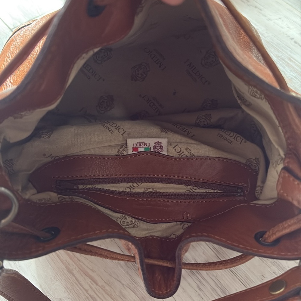 I MEDICI leather bucket bag italian - Picture 7 of 14